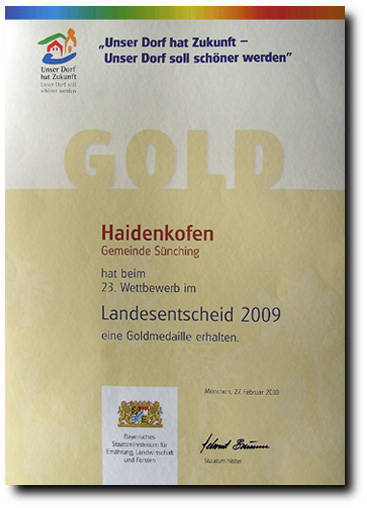 Urkunde Landesentscheid