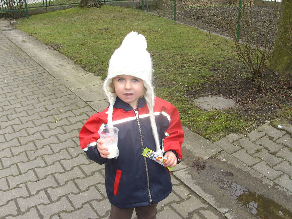 Schmeckt die Milch lecker!