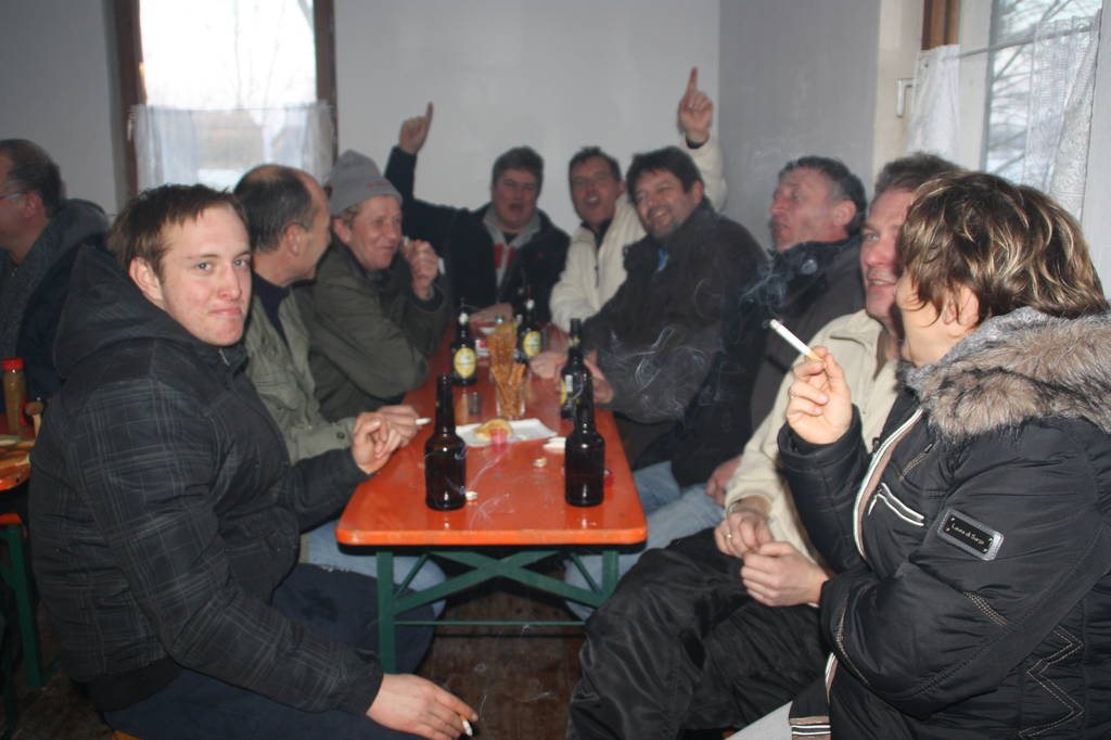 Wir trinken auf den Sieg