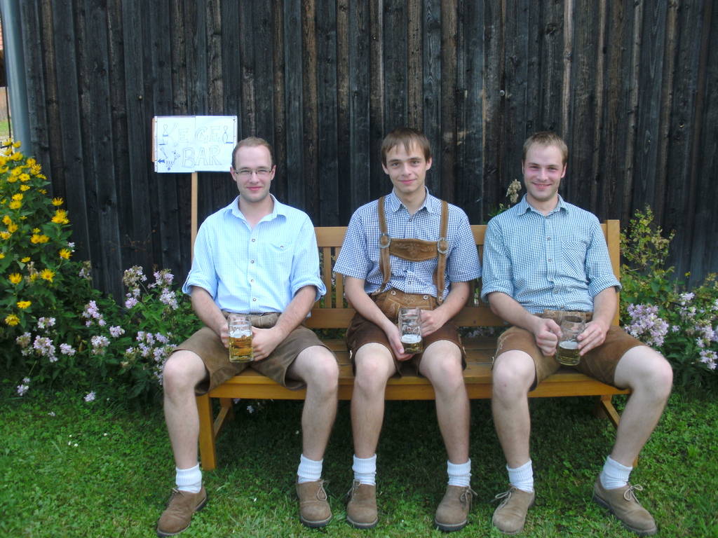 Die drei Musikanten bei der verdienten Pause