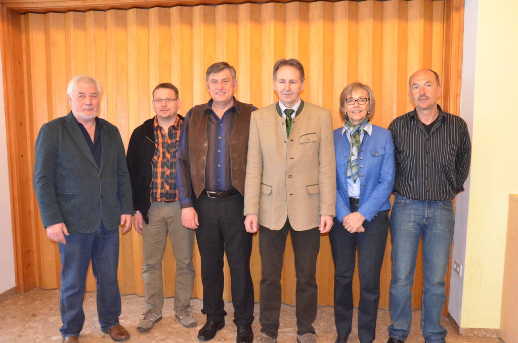 Die Vorstandschaft des Fischereivereins- M&auml;rz 2015