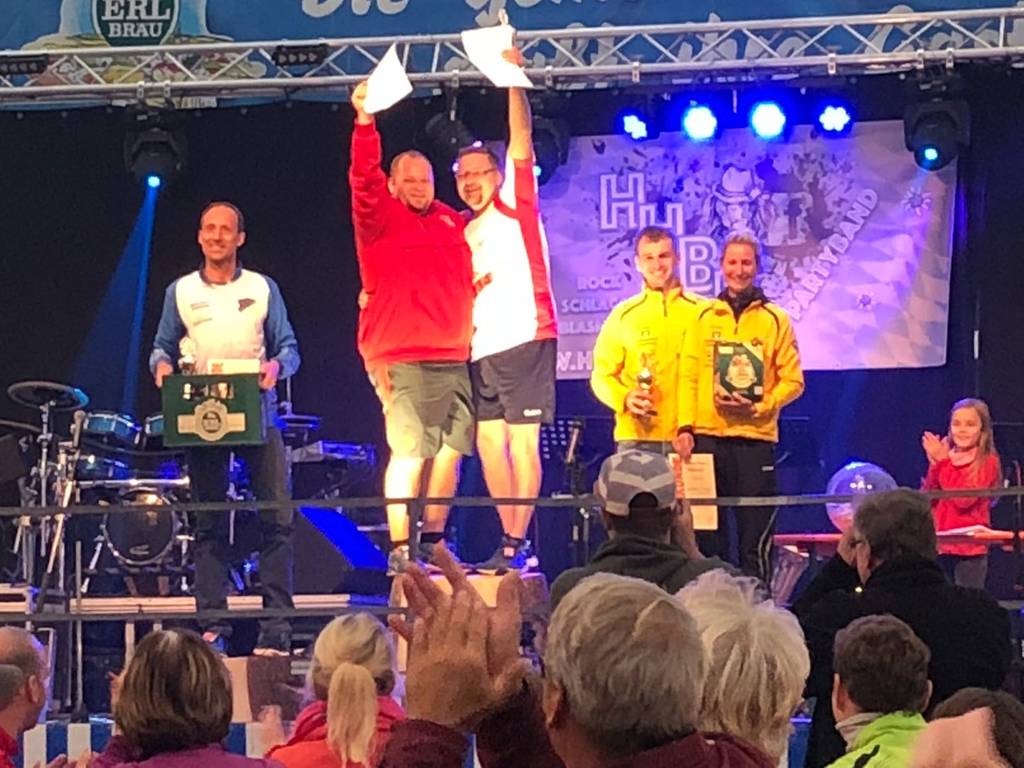 Volkslauf 2018 Ehrung teilnehmerstärkste Gruppe