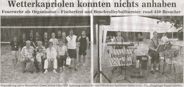 Beitrag &uuml;ber Fischerfest 2007 und Volleyballturnier aus der Laberzeitung